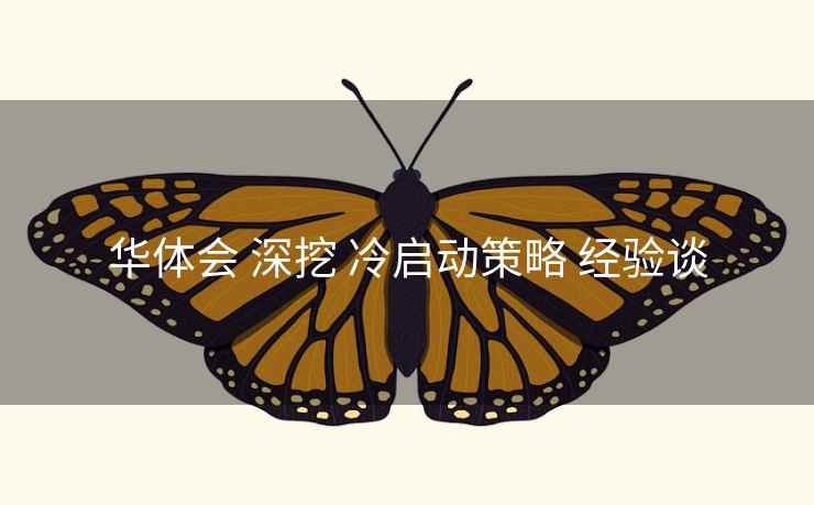 华体会 深挖 冷启动策略 经验谈