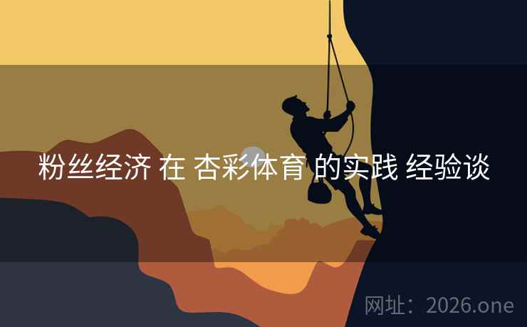 粉丝经济 在 杏彩体育 的实践 经验谈