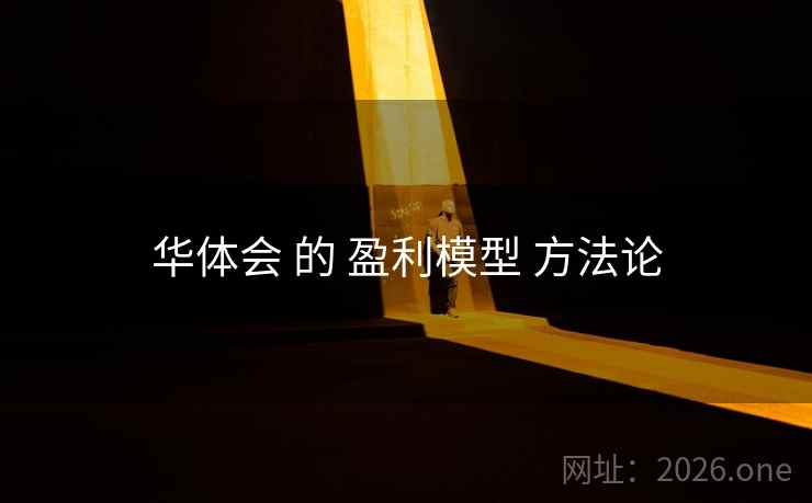 华体会 的 盈利模型 方法论