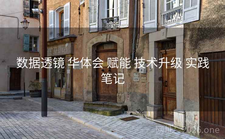 数据透镜 华体会 赋能 技术升级 实践笔记