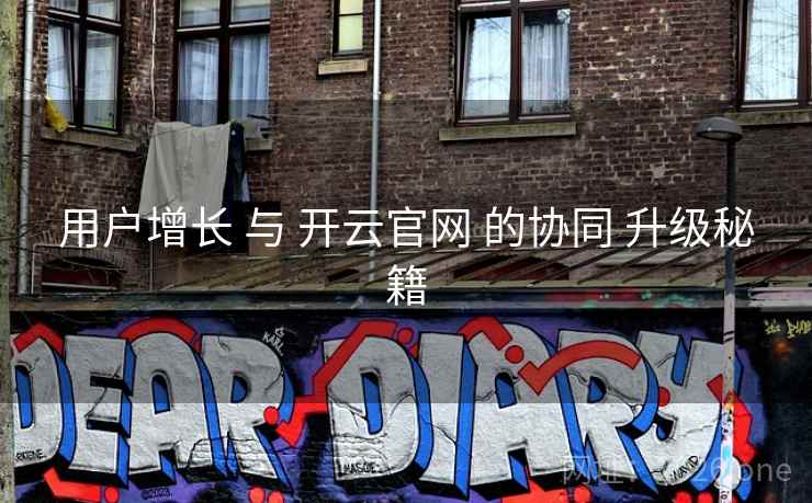 用户增长 与 开云官网 的协同 升级秘籍
