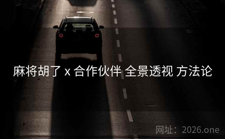 麻将胡了 x 合作伙伴 全景透视 方法论