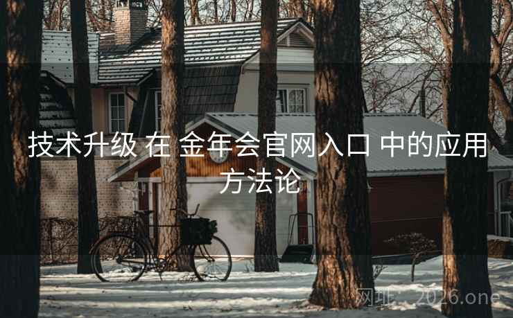 技术升级 在 金年会官网入口 中的应用 方法论